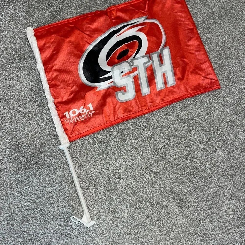 Car Truck window flag Carolina Hurricanes Canes Eye of the Storm G106 STH Logo
